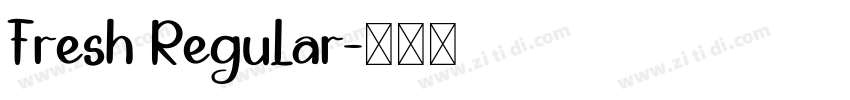 Fresh Regular字体转换